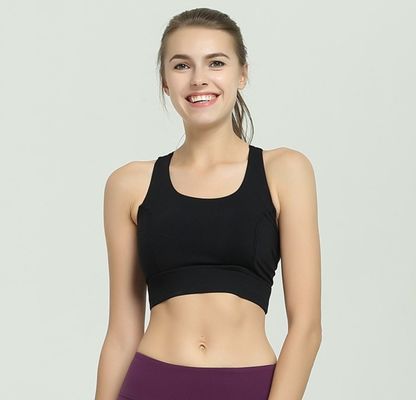 Cheap wholesale high quality strappy back cheerleading sports bra