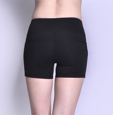 Wholesale moisture wicking shorts side pocket womens gym shorts