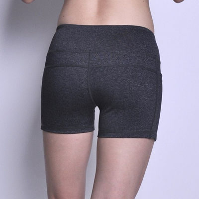 Wholesale 4 way stretch shorts with pocket womens running shorts