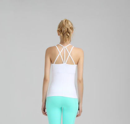 Wholesale cheap high quality back cross gym tank top