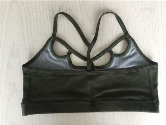 Wholesale spaghetti strap Y back yoga bra custom fitness ladies sports bra