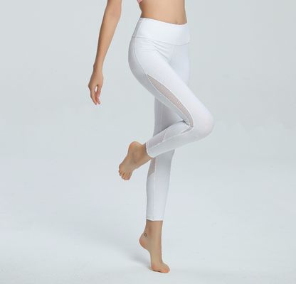 Wholesale side mesh panel fitness leggings stylish womens yoga pants