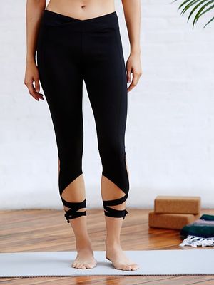 Wholesale wrap ties turnout performance yoga pants leggings