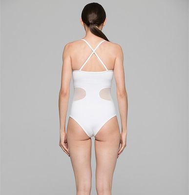 Hot sexy one piece X back mesh decorated xxx young girls one piece swimwear