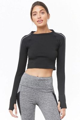 Active wear women new design long sleeve fitness wear crop top