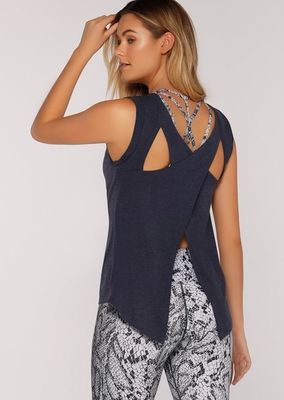 New design custom logo cross back women gym tank top