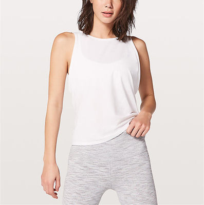 women activewear tank open back loose fit activewear tank top woman