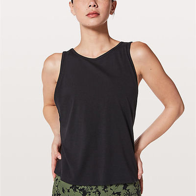 women activewear tank open back loose fit activewear tank top woman
