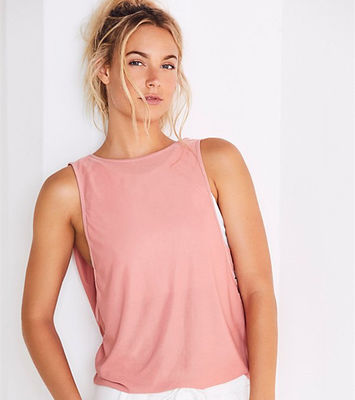 yoga loose top new design cross back yoga loose tank top