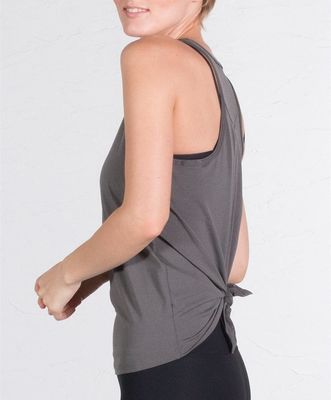Nylon spandex fitness gym tops women sleeveless workout shirt