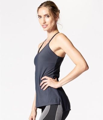 Custom fitness wear sexy open back tank top women fitness clothing