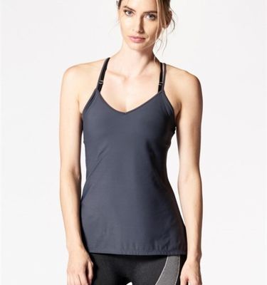 Custom fitness wear sexy open back tank top women fitness clothing