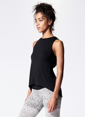 Nylon spandex fitness gym tops womensleeveless workout shirt