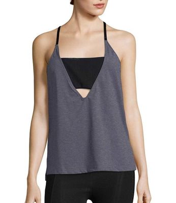 Wholesale women 2 in 1 gym vest sports wear built in bra tank top