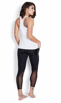 Classic white plain comfort womens yoga wear tank tops workout