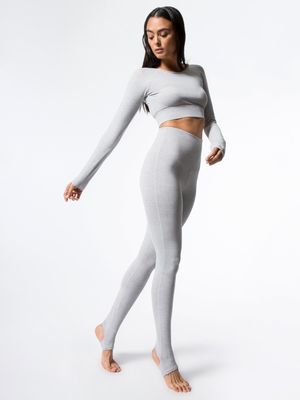 Wholesale women yoga clothing long sleeve fitness crop top compression shirt