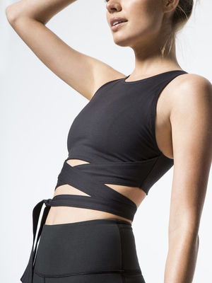 Women's fitness gym clothing tank tops yoga crop tops