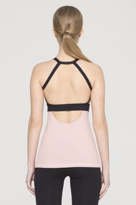 High quality nylon performed backless yoga tank tops