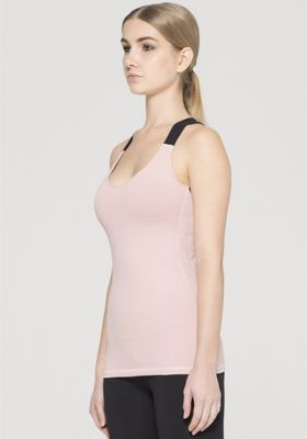 New design wholesale gym tank top back cut out detail gym apparel