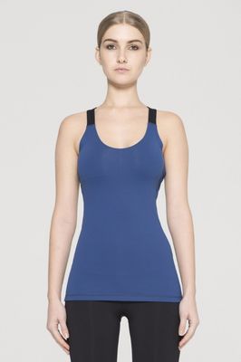 New design wholesale gym tank top back cut out detail gym apparel