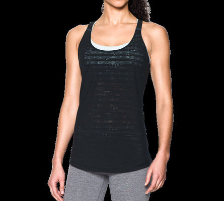 Hot sexy mesh decorated sports tank top women sports top