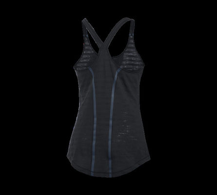 Hot sexy mesh decorated sports tank top women sports top
