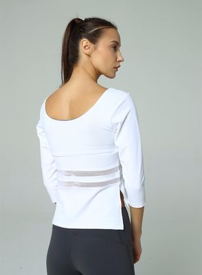 Wholesale mesh panel yoga tank top fitness