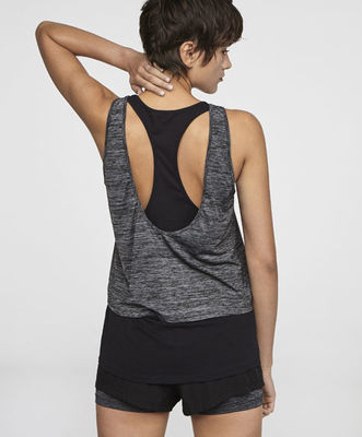 Wholesale workout two layer women tank top gym