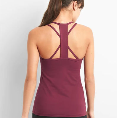 women fitness tank top low impact strappy women tank top fitness