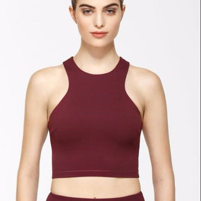 Wholesale mesh panel fitness gym custom tank top