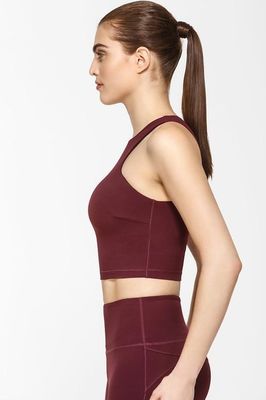 Wholesale mesh panel fitness gym custom tank top