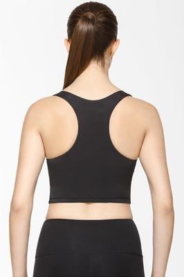 Wholesale mesh panel fitness gym custom tank top