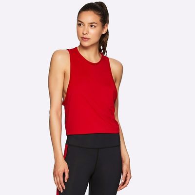 OEM customized yoga top with sexy mesh detail custom tank top