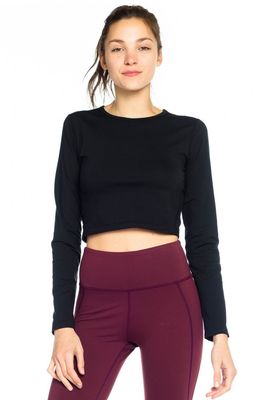 New design wholesalelong sleeve crop top gym