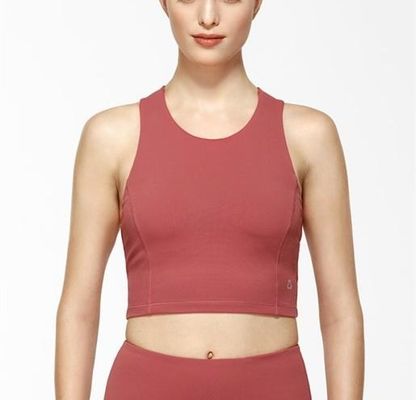 With removable paddings fitness crop top dry fit fitness tank top