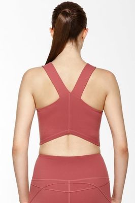 With removable paddings fitness crop top dry fit fitness tank top