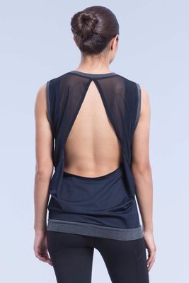 Nylon performance moisture wicking fitness top dri fit tank top