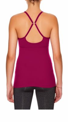 Wholesale women racer back sport stretch lycra tank top