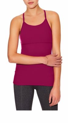 Wholesale women racer back sport stretch lycra tank top