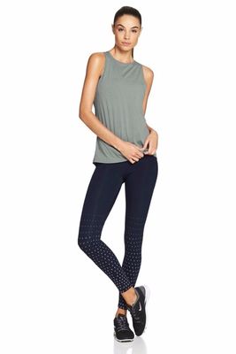 Hot selling longer scoop at back women's gym tank vest top