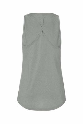Hot selling longer scoop at back women's gym tank vest top
