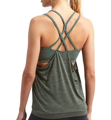 built in a bra women tank top 2-piece top design tank tops with built in bra