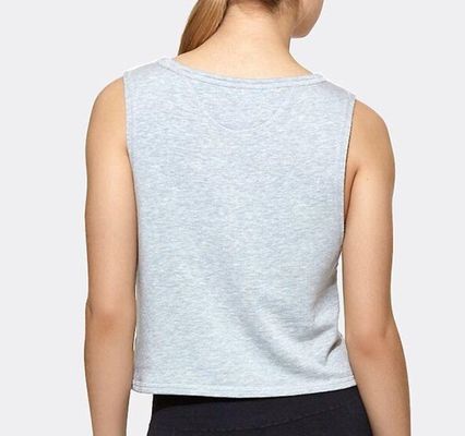 Womens sexy front cut out decorated crop tops gym women sexy