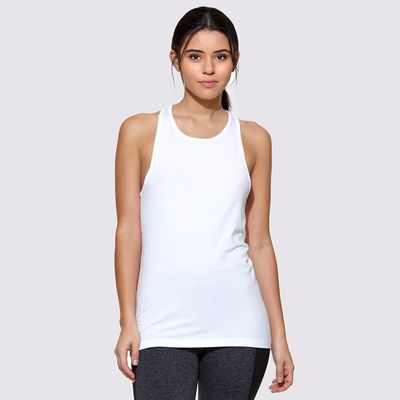 OEM customized sexy mesh back gym top custom running top