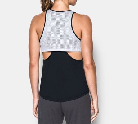 Unique mesh customized gym top breathable custom gym tank top