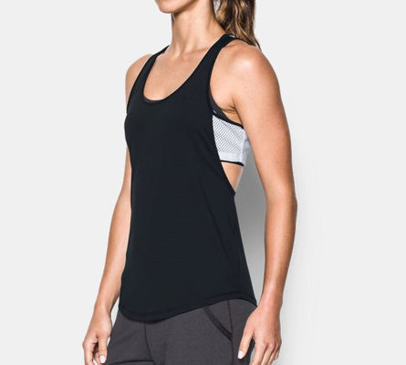 Unique mesh customized gym top breathable custom gym tank top