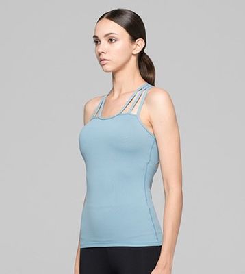 Hot sexy yoga top with back strappy design hot girls sexy tank top