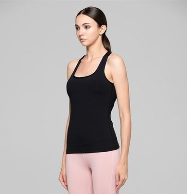 High quality unique top back cut out detail gym sleeveless tank top