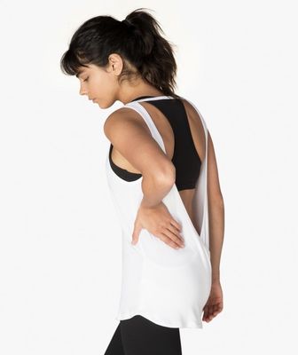 Fancy yoga wear top relaxed fit comfort tank top