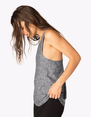 New design back keyhole gym women loose tank top